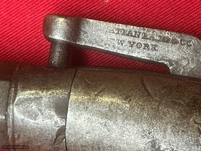 ANTIQUE ~ MANHATTAN MFG CO. NEW YORK PERCUSSIAN PISTOL - Image 7 of 8