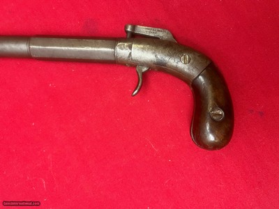 ANTIQUE ~ MANHATTAN MFG CO. NEW YORK PERCUSSIAN PISTOL - Image 5 of 8
