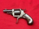 ANTIQUE ~ BELGIUM MADE FOLDING TRIGGER REVOLVER 32 RF - 2 of 9