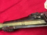 ANTIQUE ~ CLARKE BRASS BARREL FLINTLOCK BLUNDERBUSS PISTOL WITH KNIFE CIRCA 1820 - 14 of 16