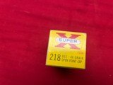 WESTERN SUPER X 218 BEE AMMO 46 GRAIN ( FULL BOX 20 RDS) - 2 of 4