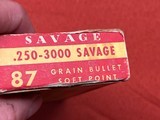 SAVAGE 250-3000 AMMO 87 GRAIN ~ INDIAN BOX ~ - 2 of 5