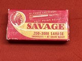 SAVAGE 250-3000 AMMO 87 GRAIN ~ INDIAN BOX ~ - 1 of 5