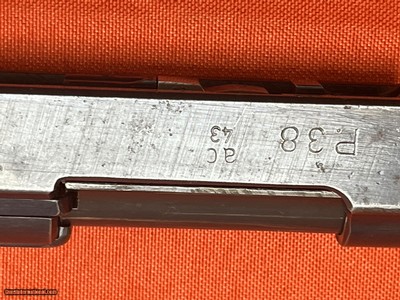 WWII GERMAN WALTHER AC43 P38 SEMI AUTO PISTOL 9MM - Image 18 of 25