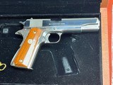 COLT 1911A1 POLISHED STAINLESS SEMI AUTO PISTOL ~ SILVER STAR ~ COMMEMORATIVE #725 OF 1000 - 5 of 12