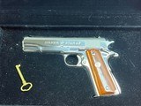 COLT 1911A1 POLISHED STAINLESS SEMI AUTO PISTOL ~ SILVER STAR ~ COMMEMORATIVE #725 OF 1000 - 2 of 12
