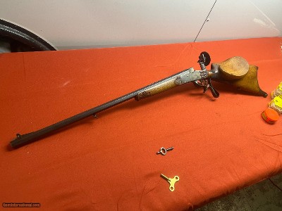 ANTIQUE ~ PAUL NEUBRAND ZIMMERMANN SCHETZEN PARLOR RIFLE 4mm W /AMMO ~ Sale $2650.00 - Image 4 of 21