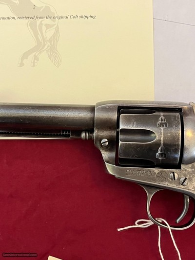Sale $ 4850.00 ~ COLT SINGLE ACTION ARMY 4 3/4