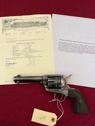 COLT SINGLE ACTION ARMY 4 3/4