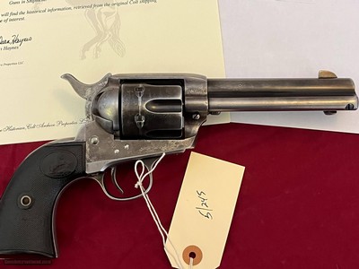 Sale $ 4850.00 ~ COLT SINGLE ACTION ARMY 4 3/4
