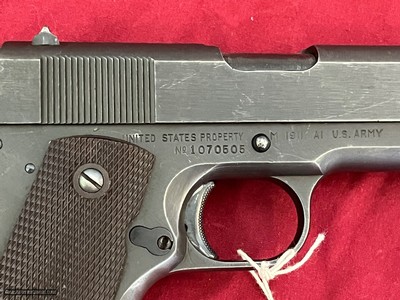 Sale $7900.00 ~ WWll UNION SWITCH & SIGNAL 1911A1 SEMI AUTO PISTOL 45ACP - Image 6 of 16