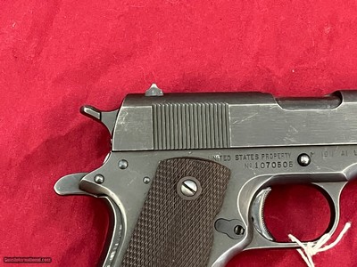 Sale $7900.00 ~ WWll UNION SWITCH & SIGNAL 1911A1 SEMI AUTO PISTOL 45ACP - Image 8 of 16