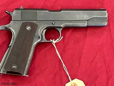 WWll UNION SWITCH & SIGNAL 1911A1 SEMI AUTO PISTOL 45ACP