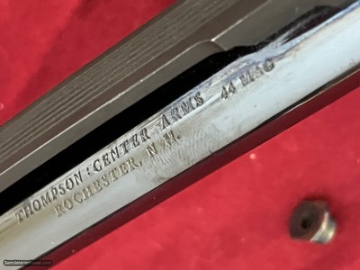 THOMPSON CENTER CONTENDER 10 INCH BARREL 44 SHOT - VENT RIB - PARTRIDGE SIGHTS - Image 7 of 7