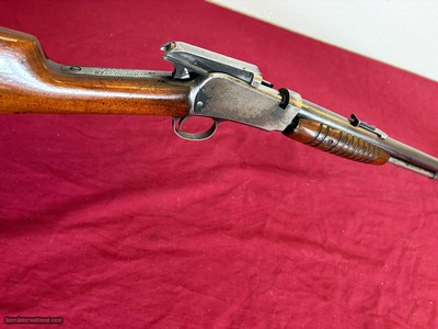 WINCHESTER MODEL 62 PUMP ACTION TAKEDOWN 22 RIFLE ~ 4 DIGIT ~ MADE 1932 - Image 18 of 22