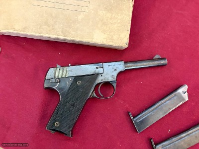 HI STANDARD MODEL B SEMI AUTO 22 PISTOL ~ UNITED STATES PROPERTY MARKED~ - Image 5 of 16