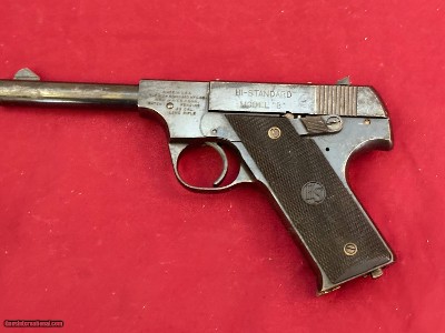 HI STANDARD MODEL B SEMI AUTO 22 PISTOL ~ UNITED STATES PROPERTY MARKED~ - Image 8 of 16