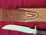 EARLY ~ RANDALL STAINLESS MODEL 7-5 KNIFE WITH JOHNSON ROUGHBACK SHEATH - 7 of 9