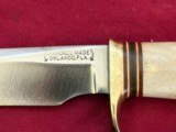 VINTAGE ~ RANDALL MODEL 4-5 KNIFE - STAG HANDLE - JOHNSON ROUGHBACK - 2 of 10