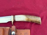 VINTAGE ~ RANDALL MODEL 4-5 KNIFE - STAG HANDLE - JOHNSON ROUGHBACK - 3 of 10