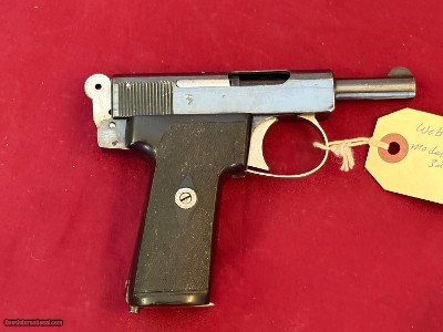 WEBLEY & SCOTT MODEL 1908 SEMI AUTO PISTOL 32ACP AUTOMATIC - Image 2 of 10