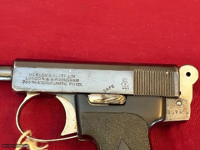 WEBLEY & SCOTT MODEL 1908 SEMI AUTO PISTOL 32ACP AUTOMATIC - Image 3 of 10