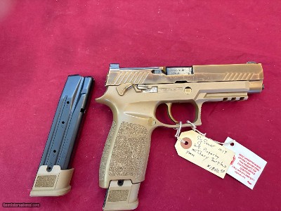 SIG SAUER M17 U.S. MILITARY SURPLUS SEMI AUTO PISTOL 9MM ~ RESEARCH LETTER ~