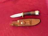 RANDALL MODEL 5-6 KNIFE STACKED LEATHER ~ JOHNSON ROUGHBACK SHEATH - 2 of 12