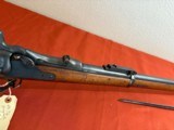 U.S. SPRINGFIELD TRAPDOOR RIFLE MODEL 1873 WITH BAYONET 45-70 GOV'T - 4 of 20