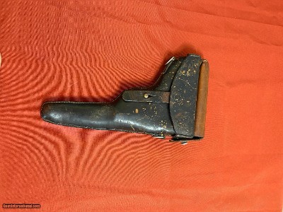 SWISS P08 LUGER SEMI AUTO PISTOL HOLSTER