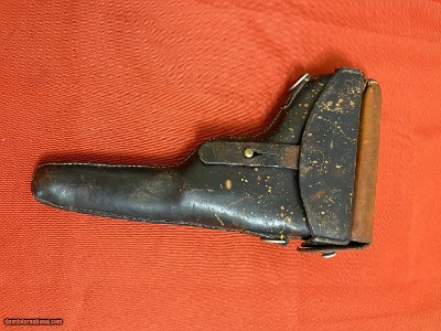 SWISS P08 LUGER SEMI AUTO PISTOL HOLSTER - Image 2 of 6