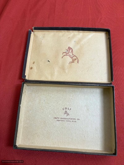 COLT 1911 SEMI AUTO PISTOL ~ 38 SUPER BOX ~ 1952 - Image 2 of 5