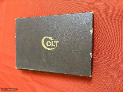 COLT 1911 SEMI AUTO PISTOL ~ 38 SUPER BOX ~ 1952