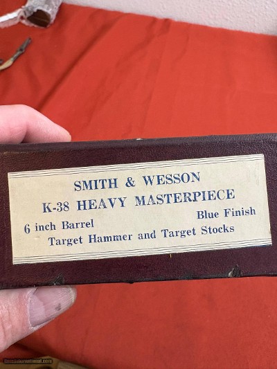 SMITH & WESSON K-38 HEAVY MASTERPIECE BOX - Image 6 of 6