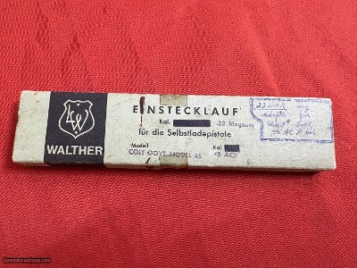 RARE ~ WALTHER ~ COLT 1911 GOV'T MODEL CONVERSION KIT TO 22 MAGNUM