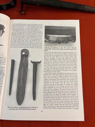 WORLD WAR ONE LF&C TRENCH FIGHTING KNIFE DATED 1917 - Image 8 of 13