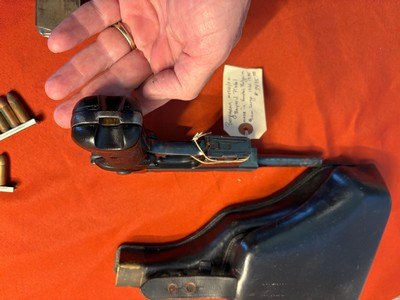 DUTCH BERGMANN BREVETE MODEL 1910/21 SEMI AUTO PISTOL 9MM LARGO W/ HOLSTER ~ Sale $2950.00 - Image 12 of 17