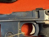 DUTCH BERGMANN BREVETE MODEL 1910/21 SEMI AUTO PISTOL 9MM LARGO W/ HOLSTER - 8 of 17