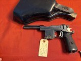 DUTCH BERGMANN BREVETE MODEL 1910/21 SEMI AUTO PISTOL 9MM LARGO W/ HOLSTER - 7 of 17