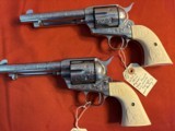 PAIR ~ U.S.F.A. SINGLE ACTION REVOLVER ~ STEVE KAMYK MASTER ENGRAVER ~ IVORY ~ - 2 of 25