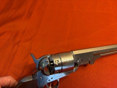 F. LLIPIETTA STAINLESS REPRO COLT MODEL 1851 PERCUSSION REVOLVER - Image 4 of 13