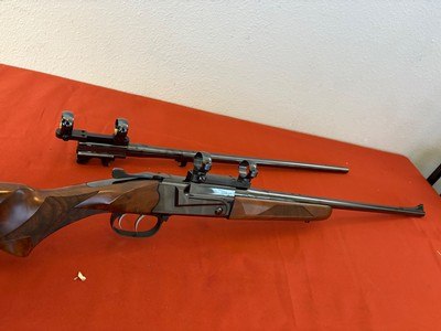 2 BARRELS ~ THOMPSON CENTER MODEL 83 ARISTOCRAT DOUBLE SET TRIGGERS RIFLE 243 REM. & 7mm MAG
