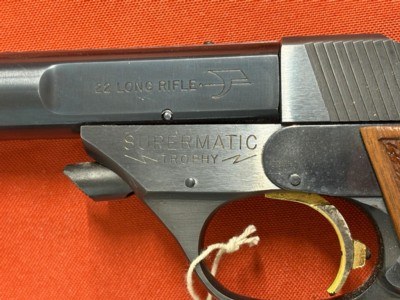 HIGH STANDARD SUPERMATIC TROPHY SEMI AUTO PISTOL 22LR - Image 8 of 13