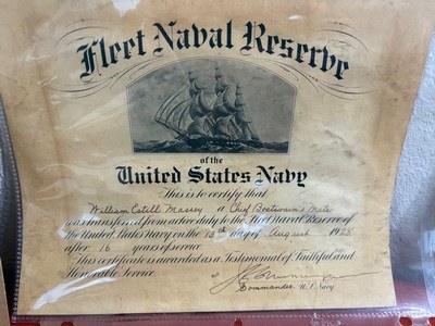 WWI U.S. SPRINGFIELD ARMORY 1911 PISTOL ~ U.S. NAVY ~ WILLIAM E MASSEY ~ NAVY HISTORY GROUPING ~ - Image 4 of 24