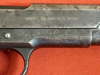 WWI U.S. SPRINGFIELD ARMORY 1911 PISTOL ~ U.S. NAVY ~ WILLIAM E MASSEY ~ NAVY HISTORY GROUPING ~ - Image 10 of 24
