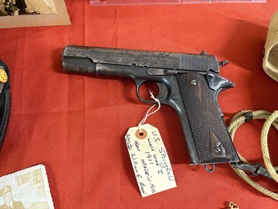 WWI U.S. SPRINGFIELD ARMORY 1911 PISTOL ~ U.S. NAVY ~ WILLIAM E MASSEY ~ NAVY HISTORY GROUPING ~ - Image 8 of 24
