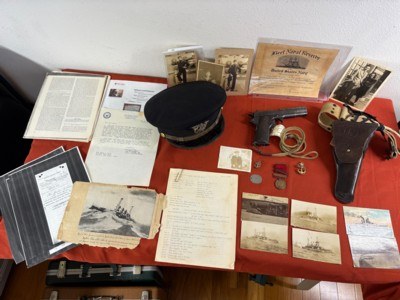 WWI U.S. SPRINGFIELD ARMORY 1911 PISTOL ~ U.S. NAVY ~ WILLIAM E MASSEY ~ NAVY HISTORY GROUPING ~ - Image 2 of 24