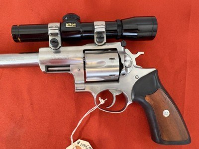 RUGER SUPER REDHAWK 44 MAGNUM WITH NIKON SCOPE - Image 2 of 10