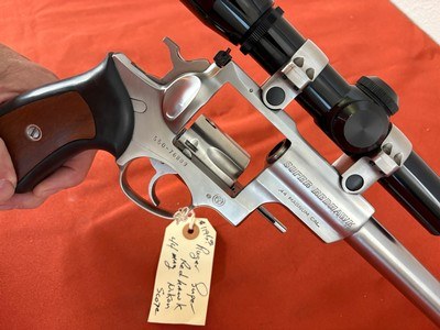 RUGER SUPER REDHAWK 44 MAGNUM WITH NIKON SCOPE - Image 9 of 10