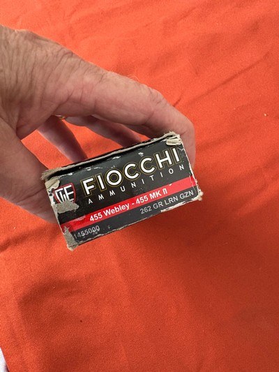 FIOCCHI 455 WEBLEY 455 MKll AMMO 262 GRAIN LRN GZN - Image 3 of 4